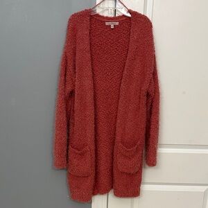 Love Tree Textured Rust Cardigan
